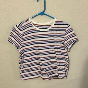 Stripped Cropped Pacsun Tshirt